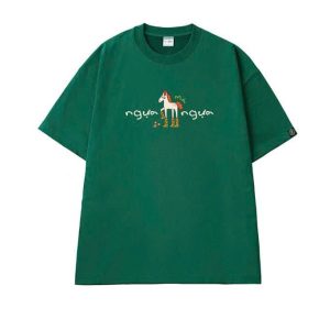 Áo Thun Nam Cotton Oversize "Mãi Ngựa Ngựa"